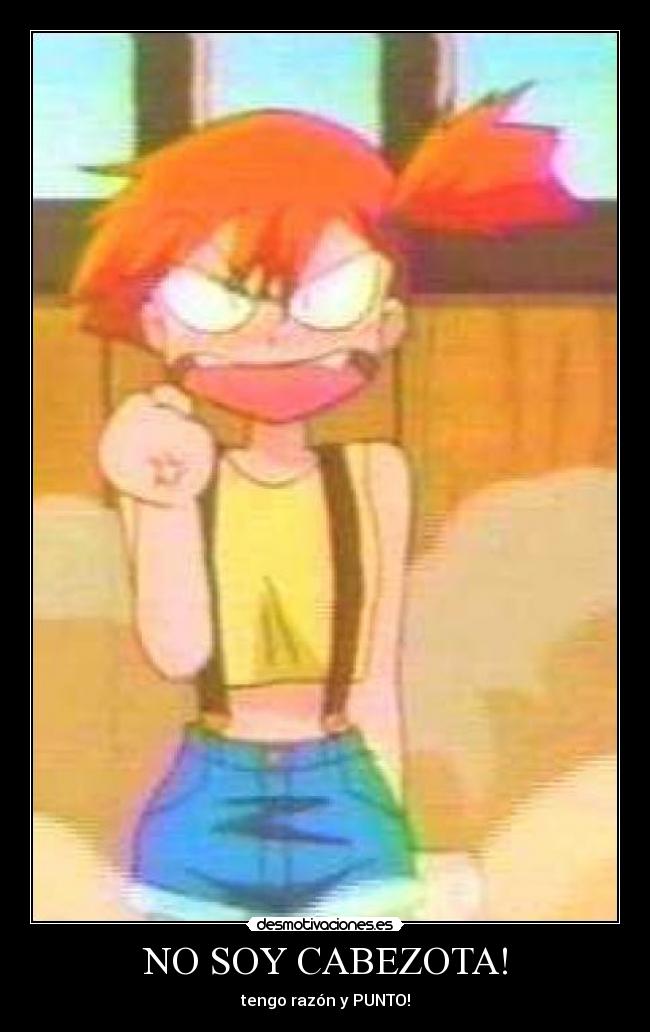 NO SOY CABEZOTA! - tengo razón y PUNTO!