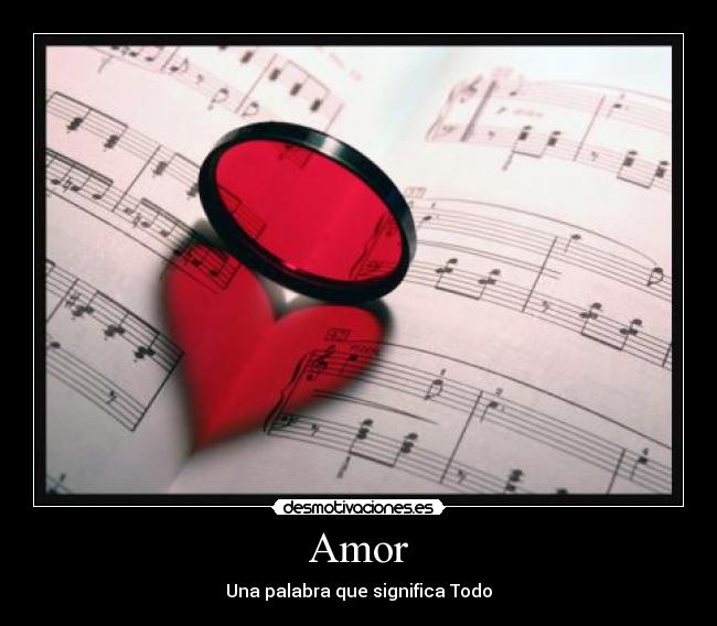 Amor - Una palabra que significa Todo
