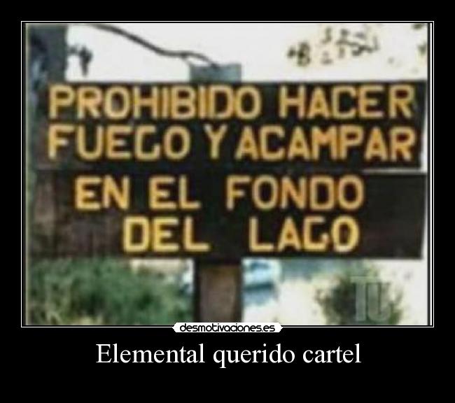 Elemental querido cartel - 