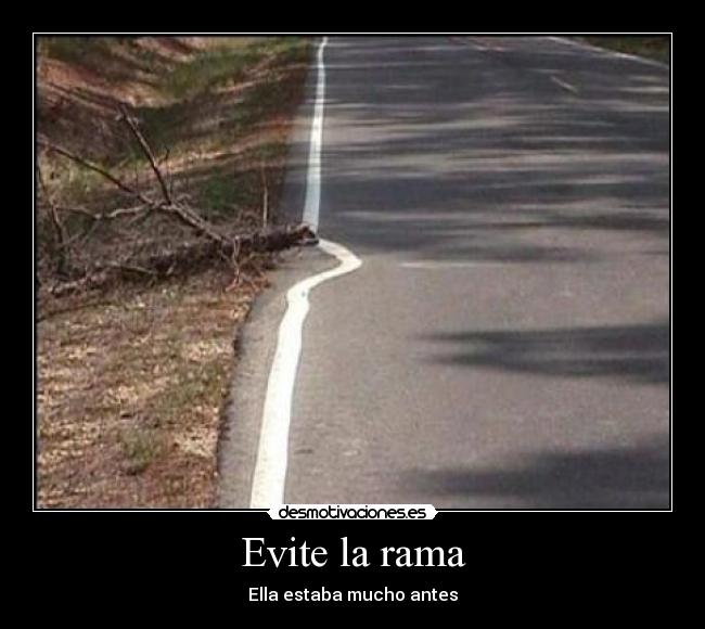Evite la rama -