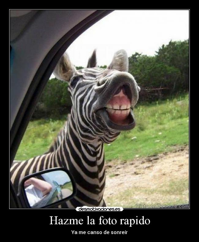 Hazme la foto rapido - Ya me canso de sonreír