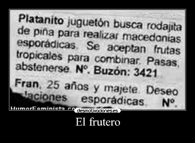 El frutero -