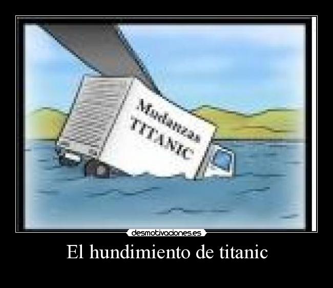 El hundimiento de titanic -