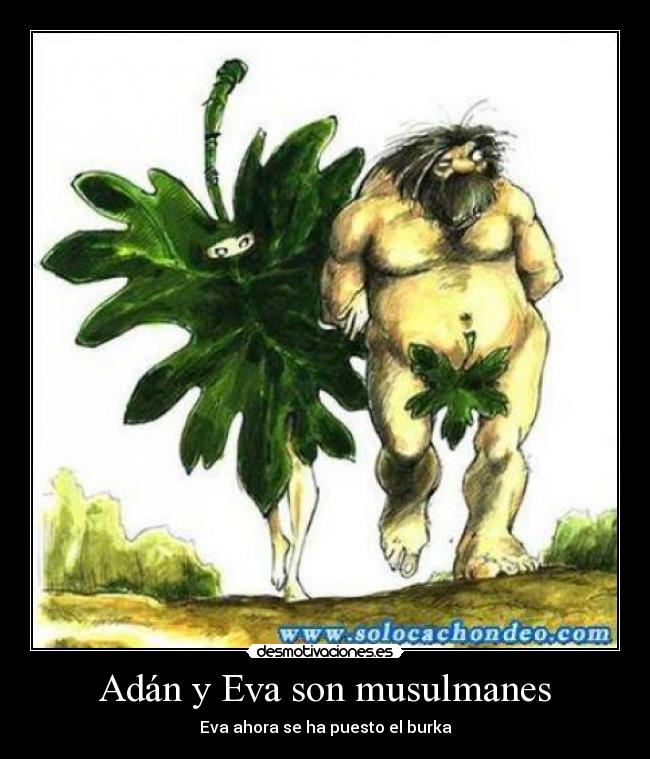 Adán y Eva son musulmanes -