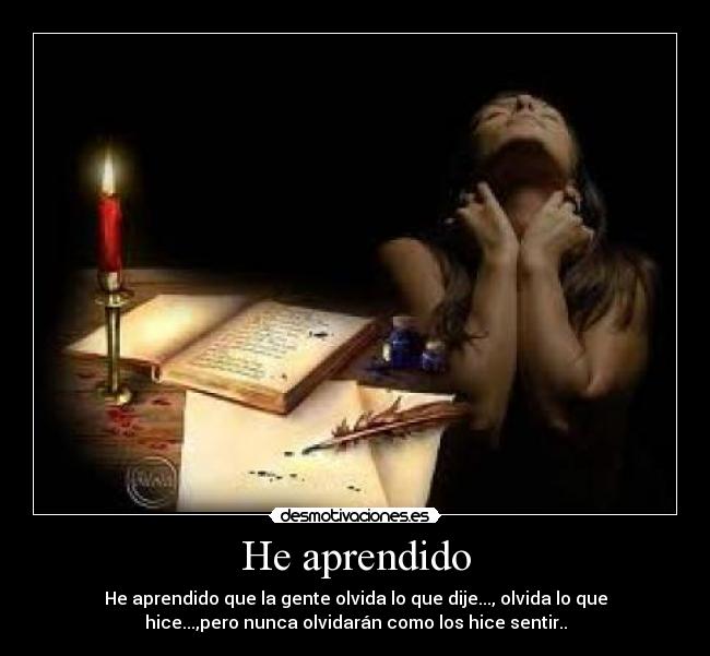 He aprendido - 