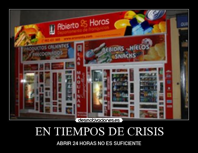 EN TIEMPOS DE CRISIS - 