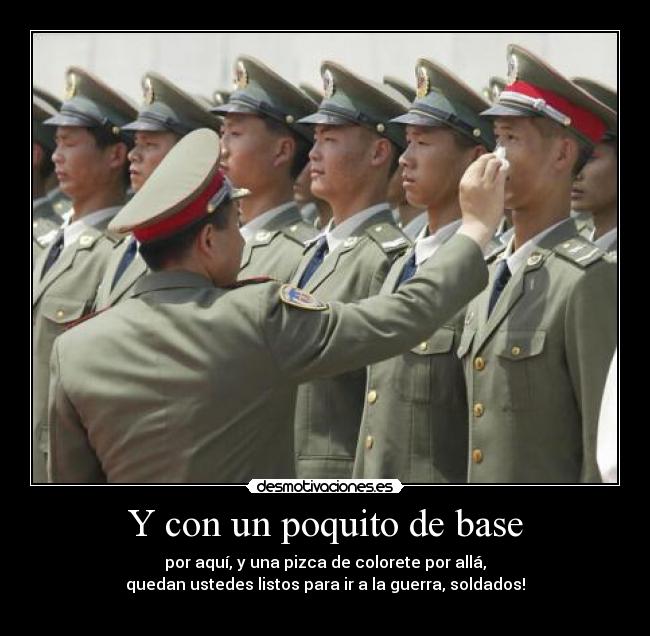 Y con un poquito de base -