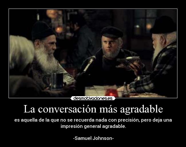 La conversación más agradable -