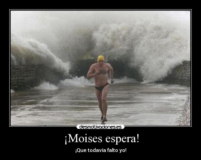 ¡Moises espera! - ¡Que todavía falto yo!