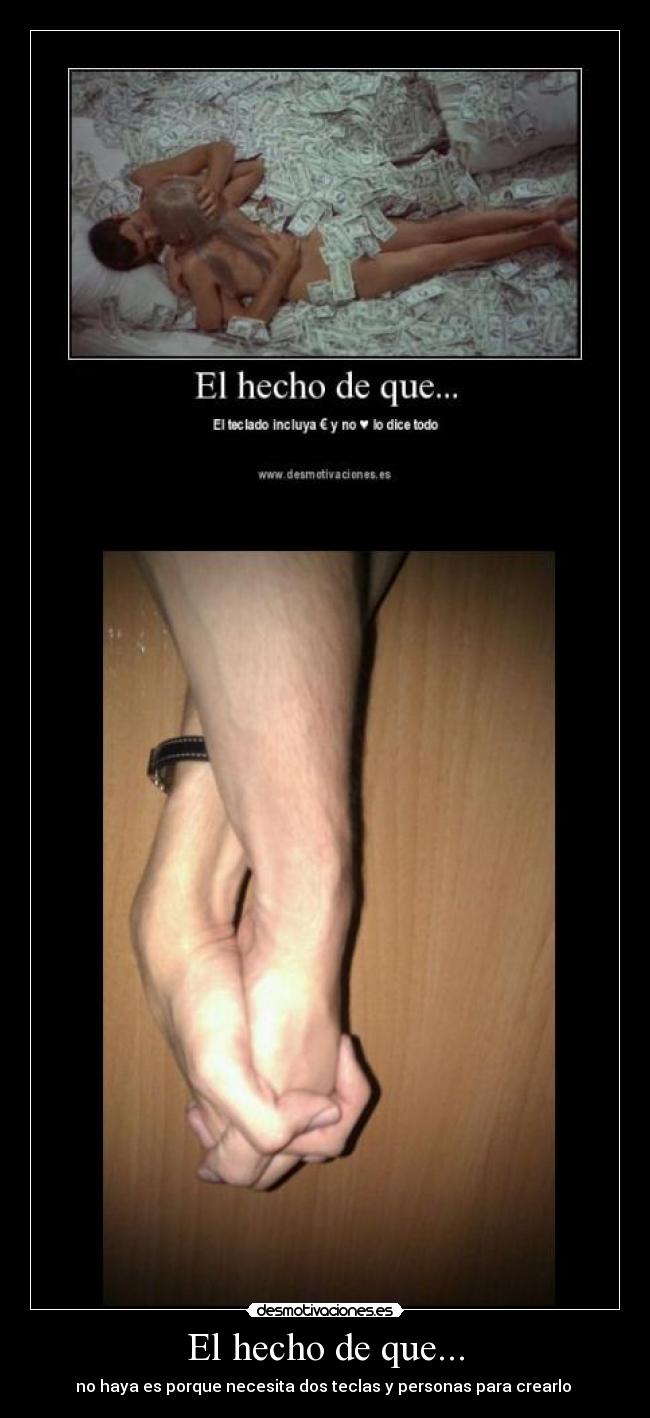 El hecho de que... -