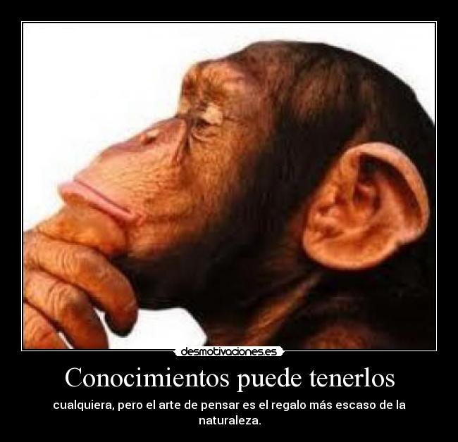 carteles conocimientoscualquierapensarregaloescaso desmotivaciones