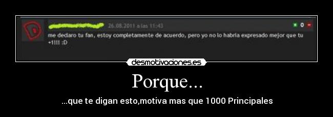 Porque... -