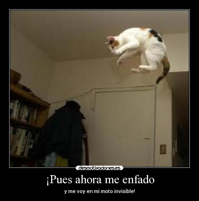 ¡Pues ahora me enfado -