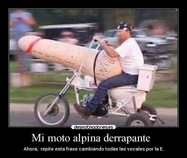 Mi moto alpina derrapante   - 