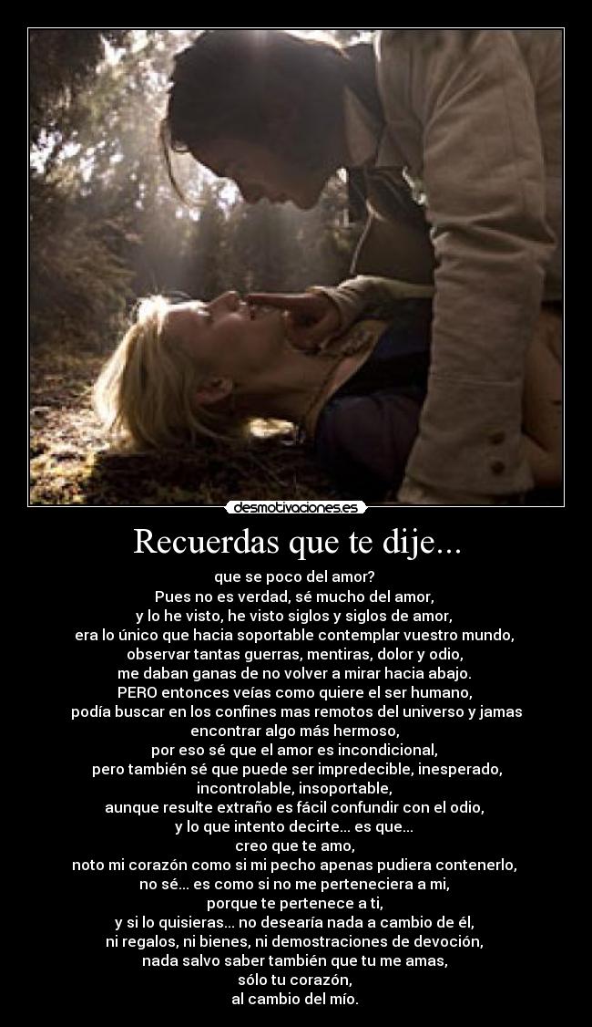 Recuerdas que te dije... - 