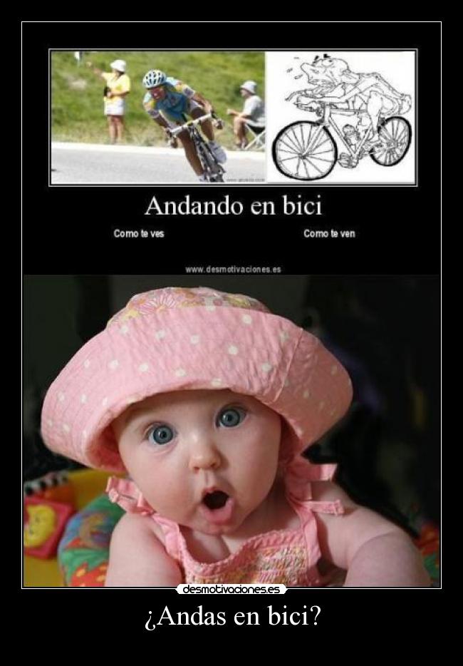 ¿Andas en bici? -