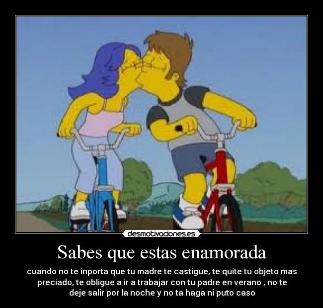 Sabes que estas enamorada - 