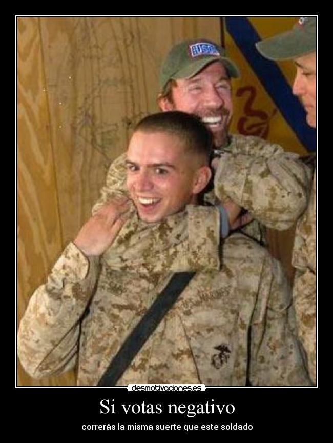 Si votas negativo - 