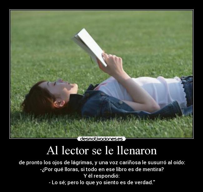 Al lector se le llenaron -