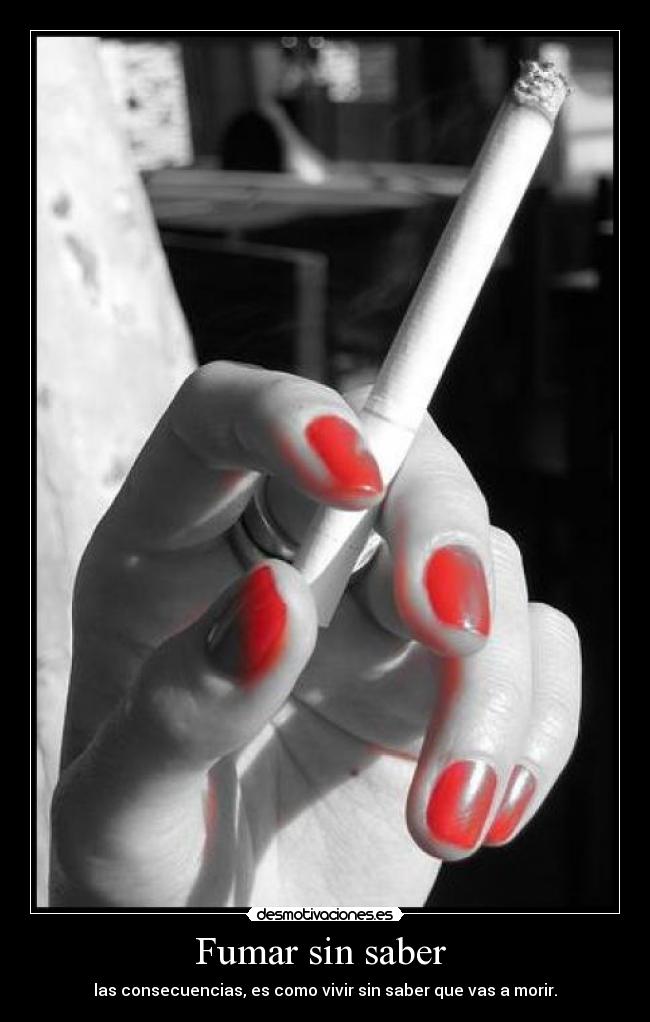 Fumar sin saber -