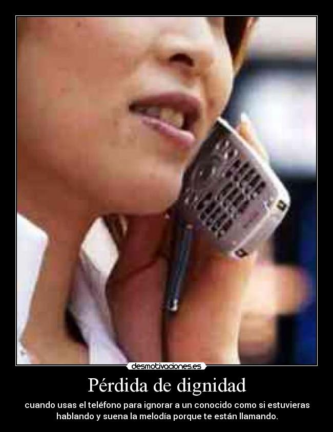 Pérdida de dignidad -