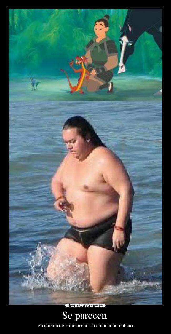 Se parecen - en que no se sabe si son un chico o una chica.