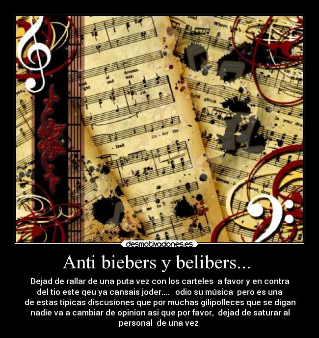 Anti biebers y belibers...  - 
