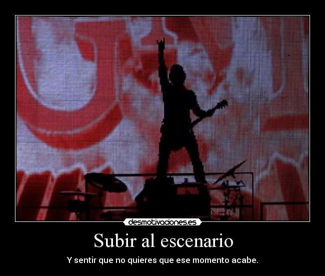 Subir al escenario - 