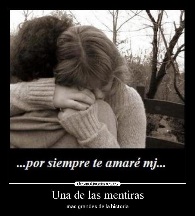 Una de las mentiras -