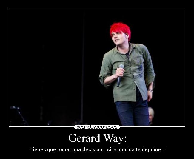carteles gerard way desmotivaciones