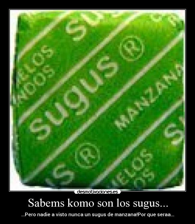 carteles sugus manzana desmotivaciones