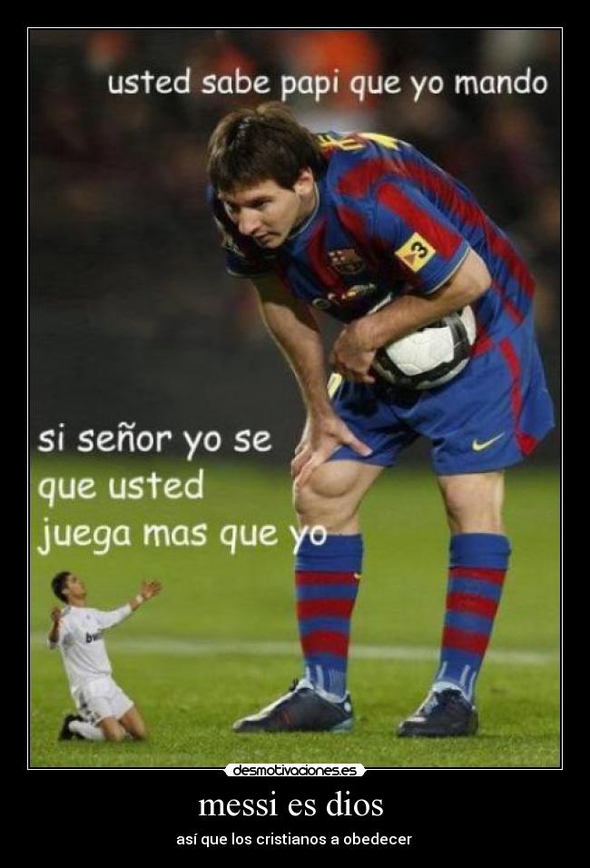 messi es dios -