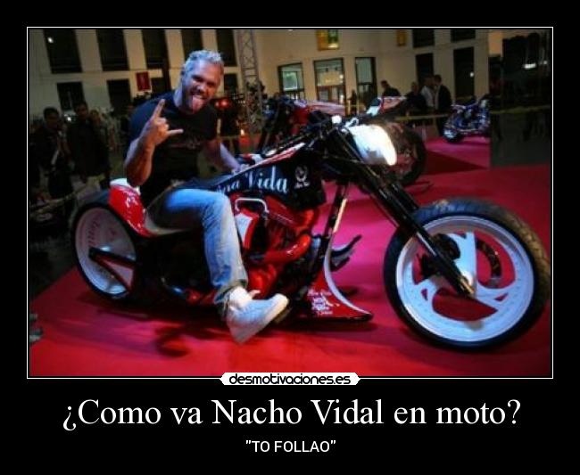 ¿Como va Nacho Vidal en moto? - TO FOLLAO