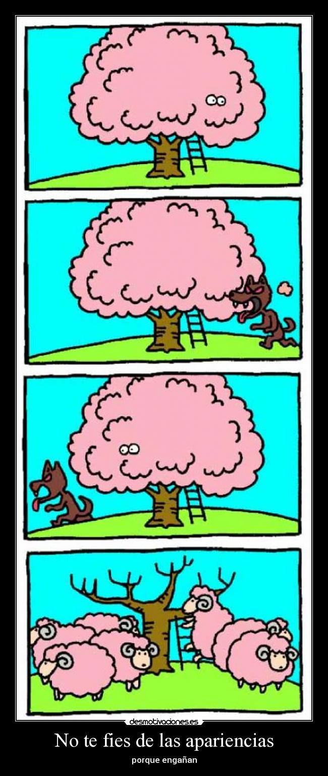 No te fies de las apariencias -