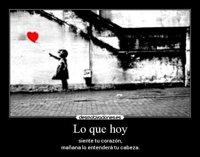Lo que hoy -