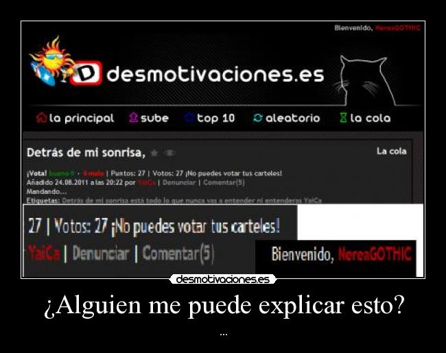 ¿Alguien me puede explicar esto? - ...