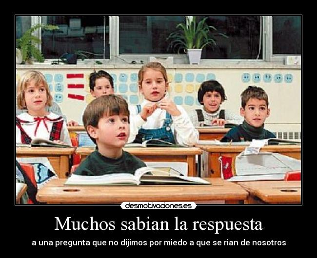 Muchos sabian la respuesta -