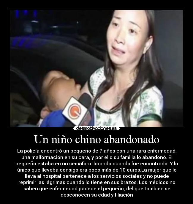 Un niño chino abandonado - 