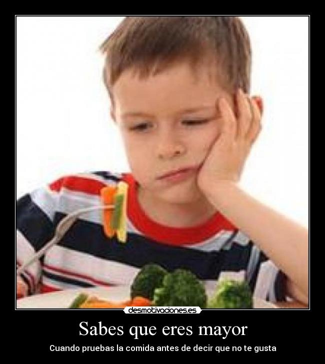Sabes que eres mayor - 