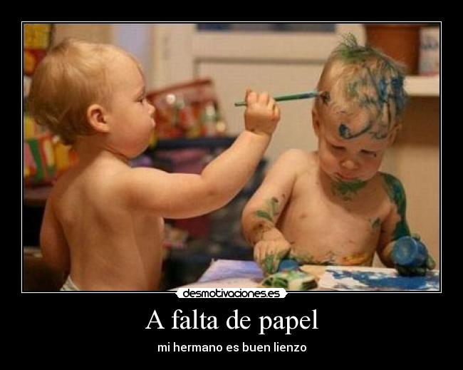 A falta de papel -
