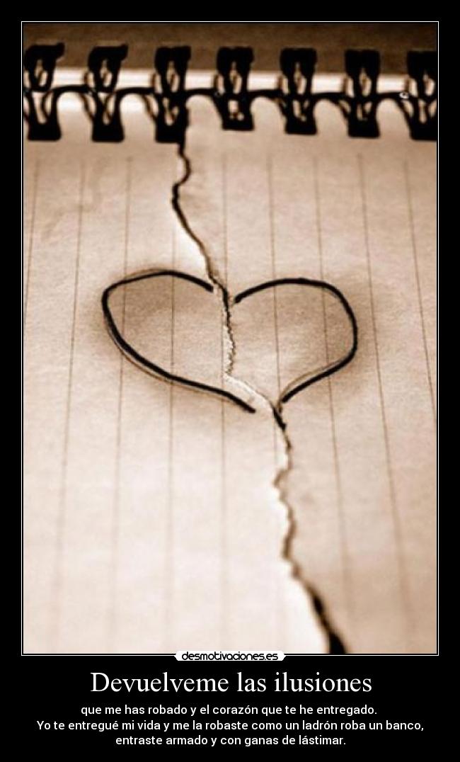Devuelveme las ilusiones -
