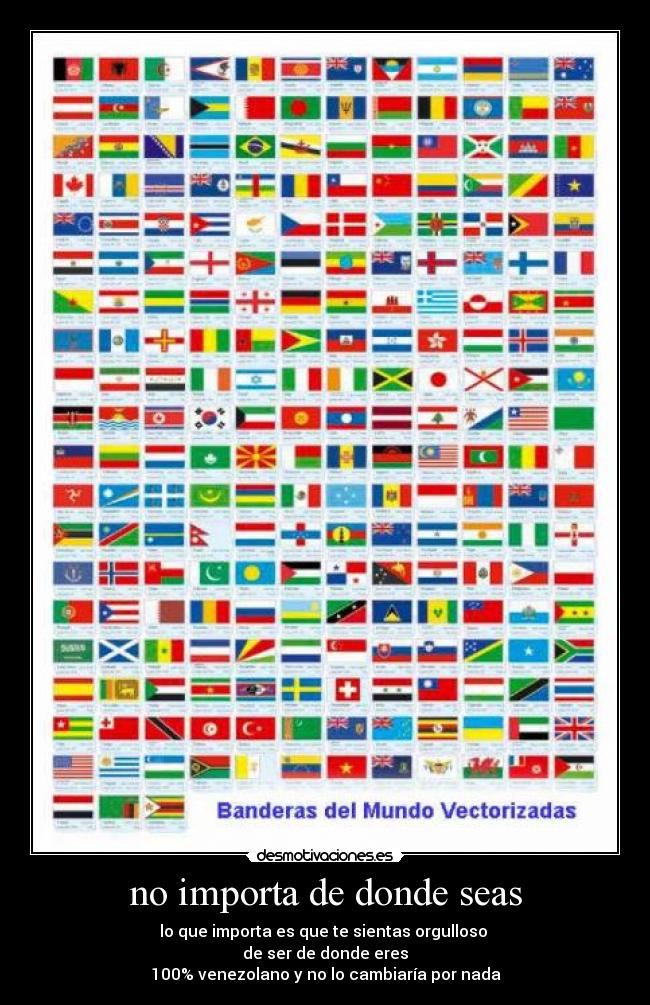 no importa de donde seas - 