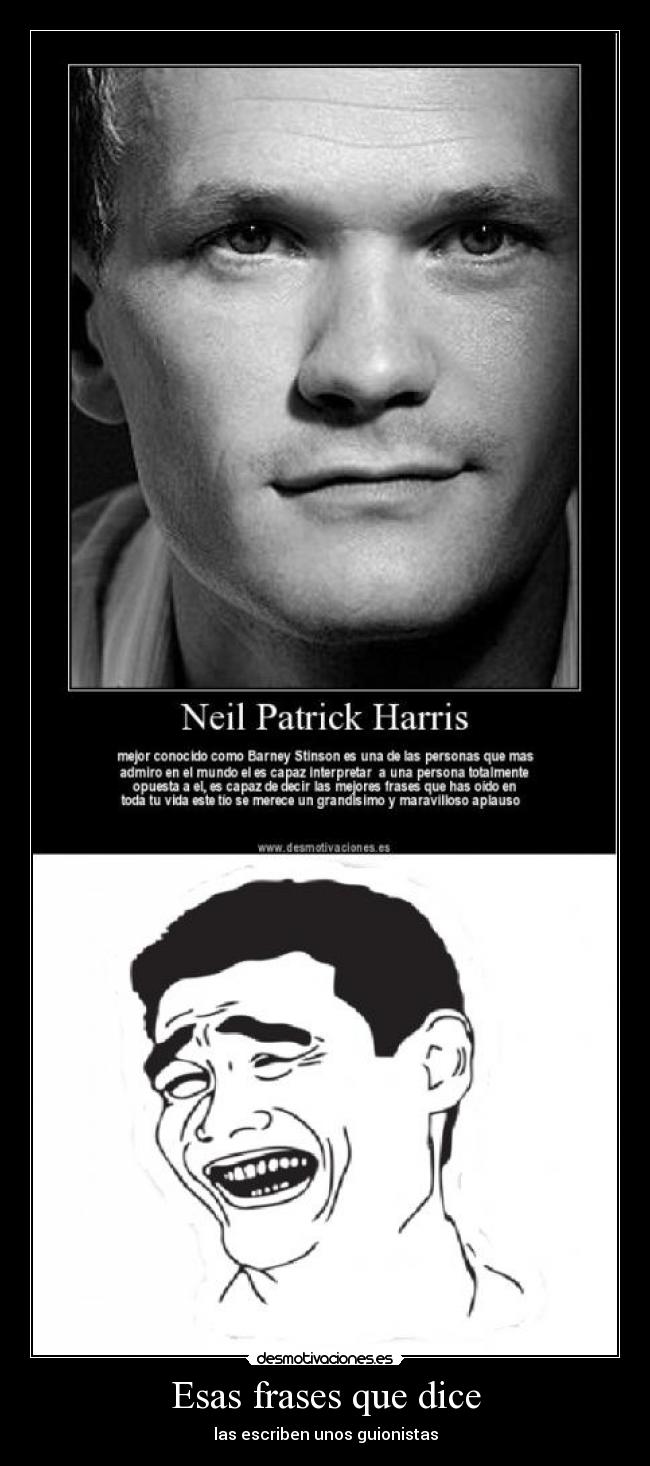 Esas frases que dice - las escriben unos guionistas