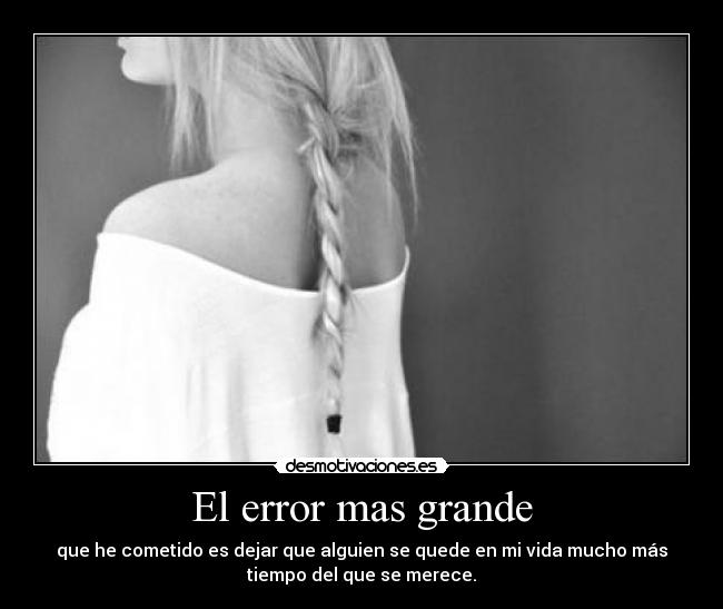 El error mas grande - 