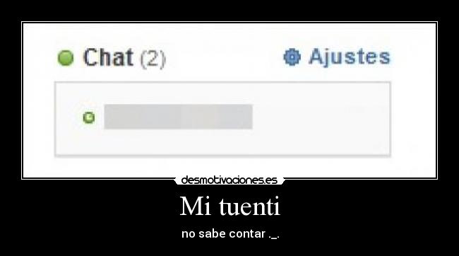 Mi tuenti - no sabe contar ._.