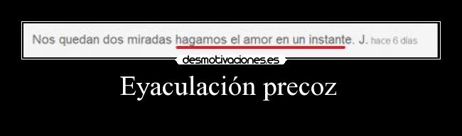 Eyaculación precoz -