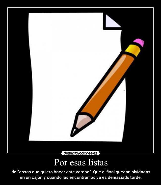 carteles propositos verano desmotivaciones