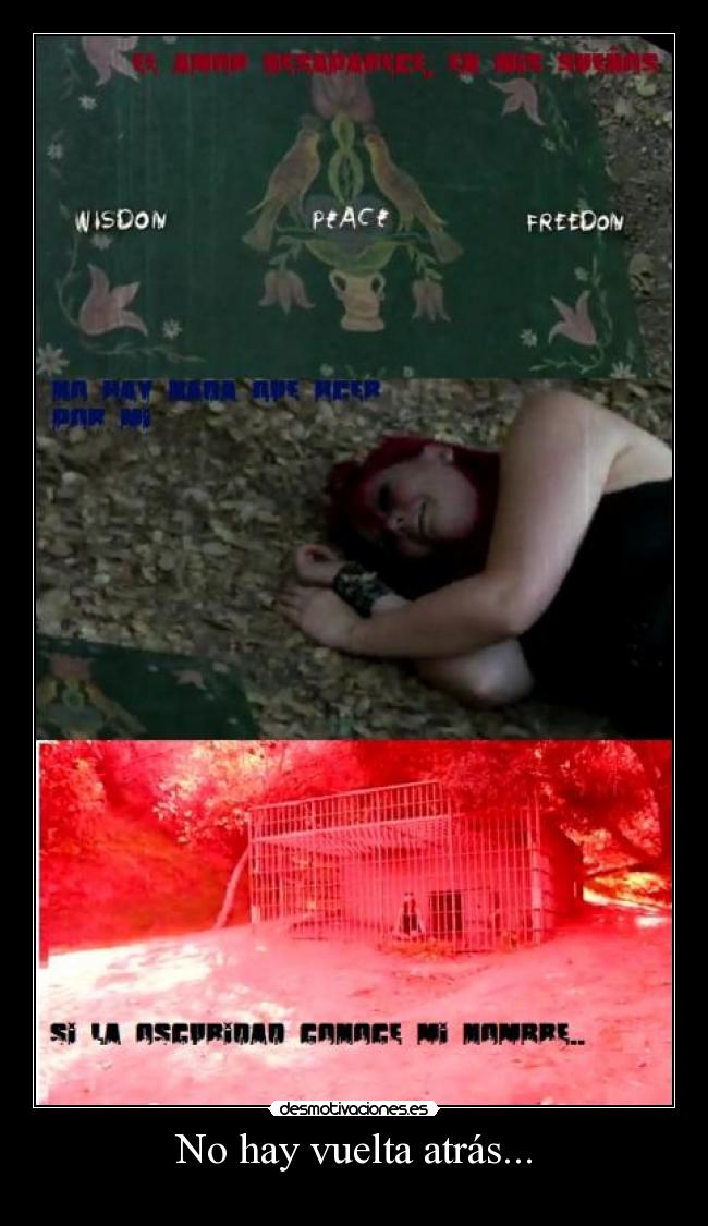 No hay vuelta atrás... -