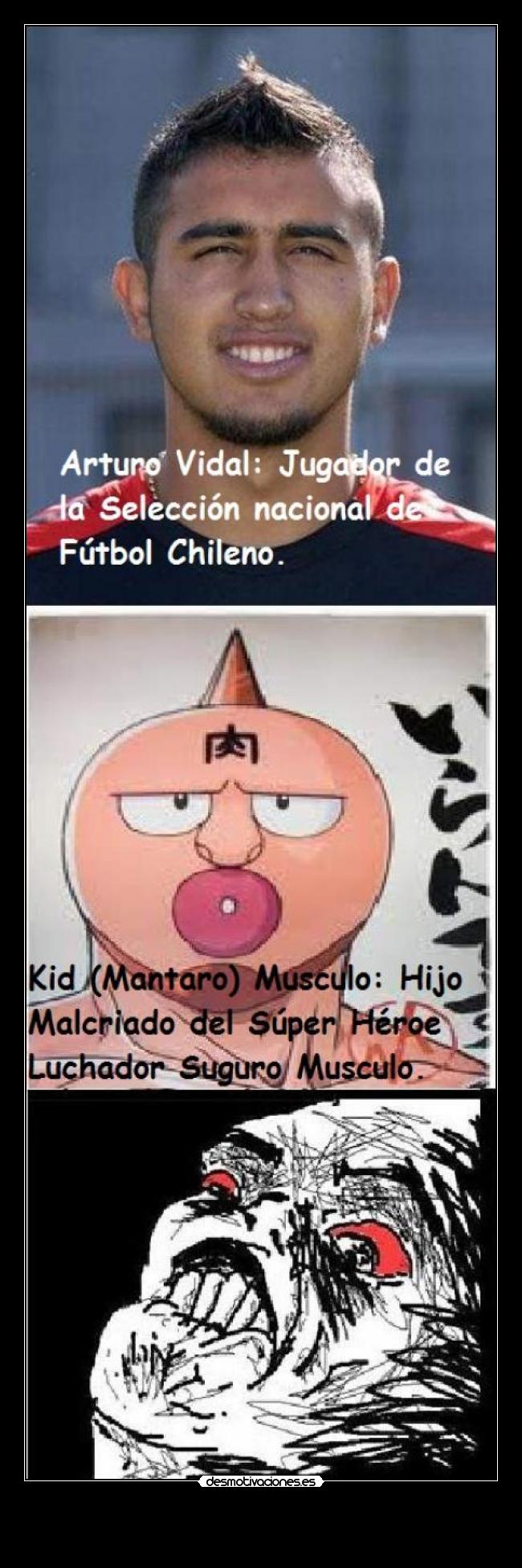 carteles arturo vidal kid musculofutbolpelotamemesluchadibujos desmotivaciones