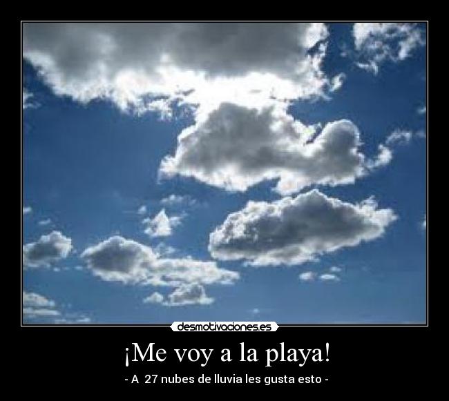 ¡Me voy a la playa! -